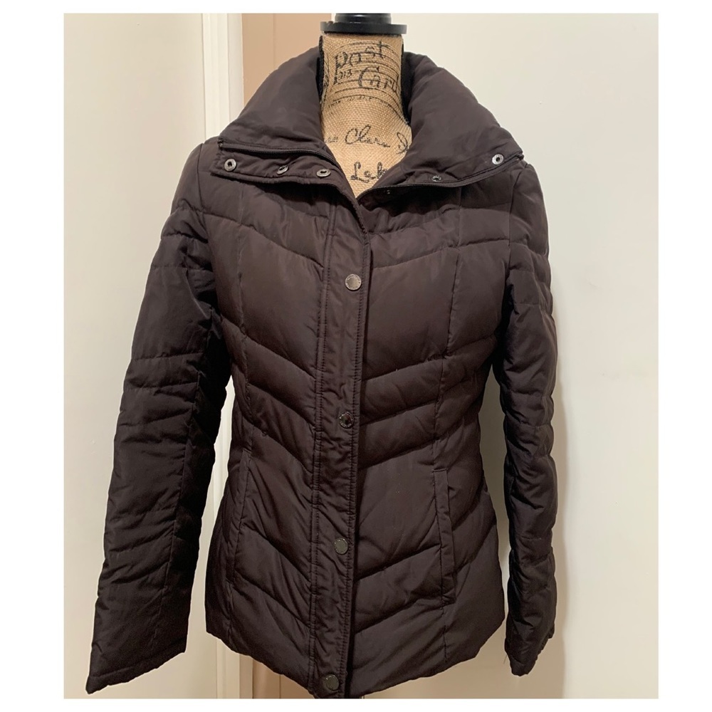 Kenneth Cole Reaction Brown Duck Down Coat Jacket
